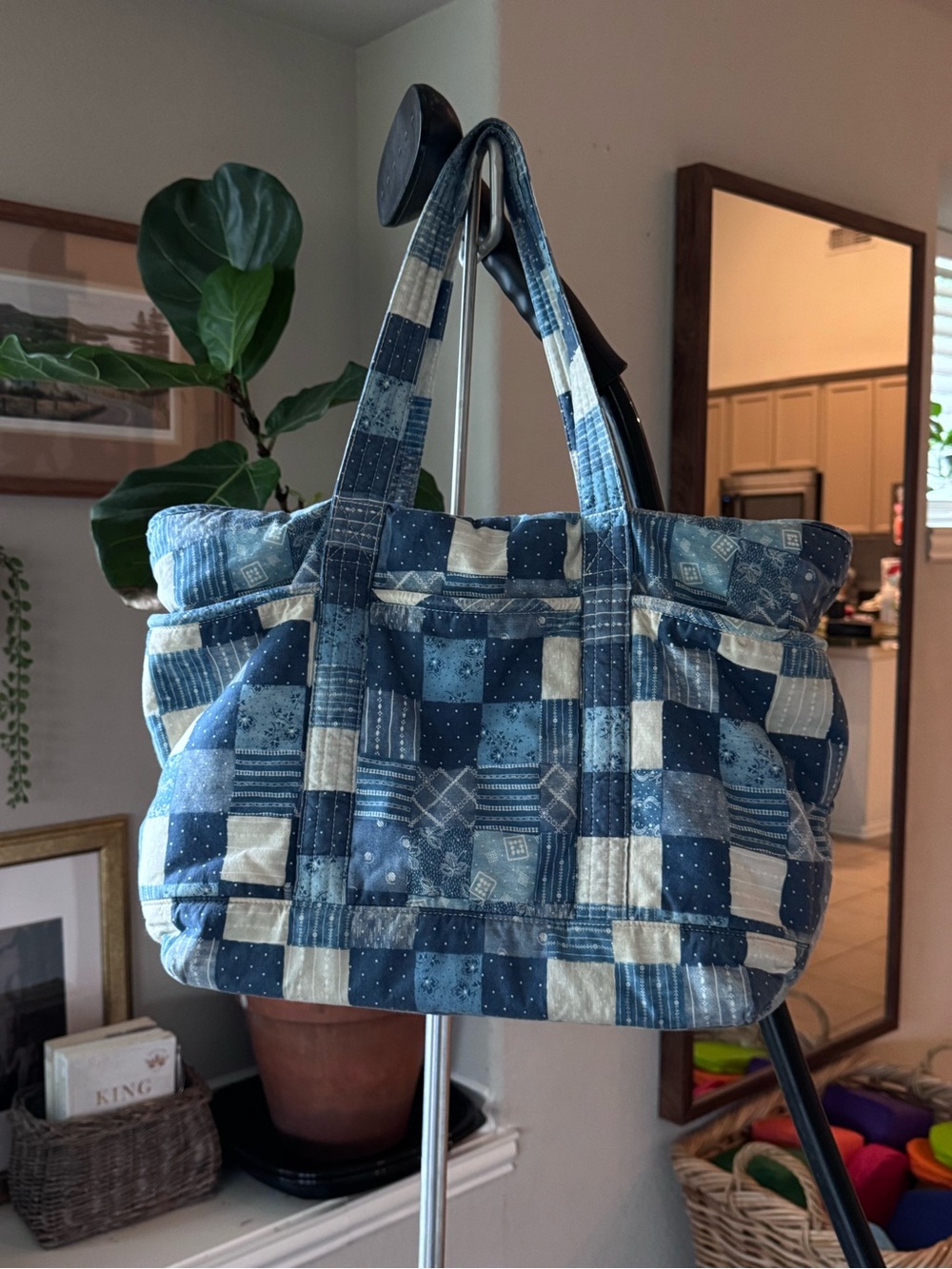 Ralph Lauren Quilted Patchwork Tote Bag